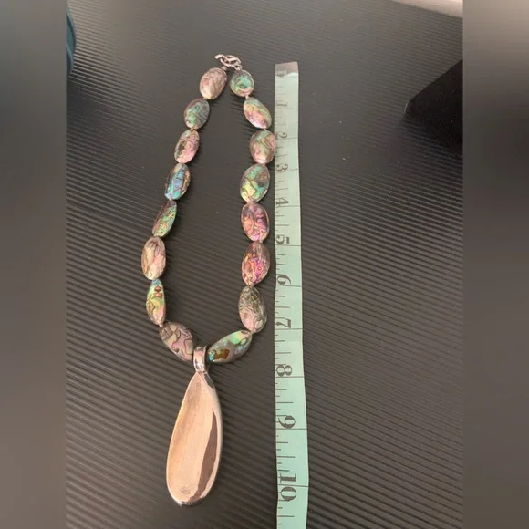Simon Sebbag Iridescent Abalone Necklace - Picture 4 of 5